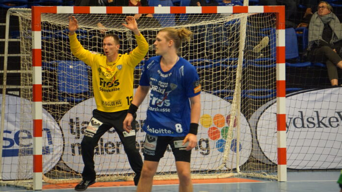 Ribe-Esbjerg HH vs. FHK. 16. decemer 2019. Blue Water Dokken (Foto: Matthias Runge Madsen : Fredericia AVISEN)5119