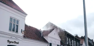 Brand i bageri. Foto: AVISEN