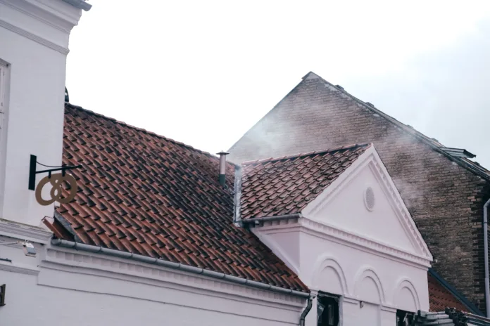 Brand i bageri. Foto: AVISEN Brand i bageri. Foto: AVISEN