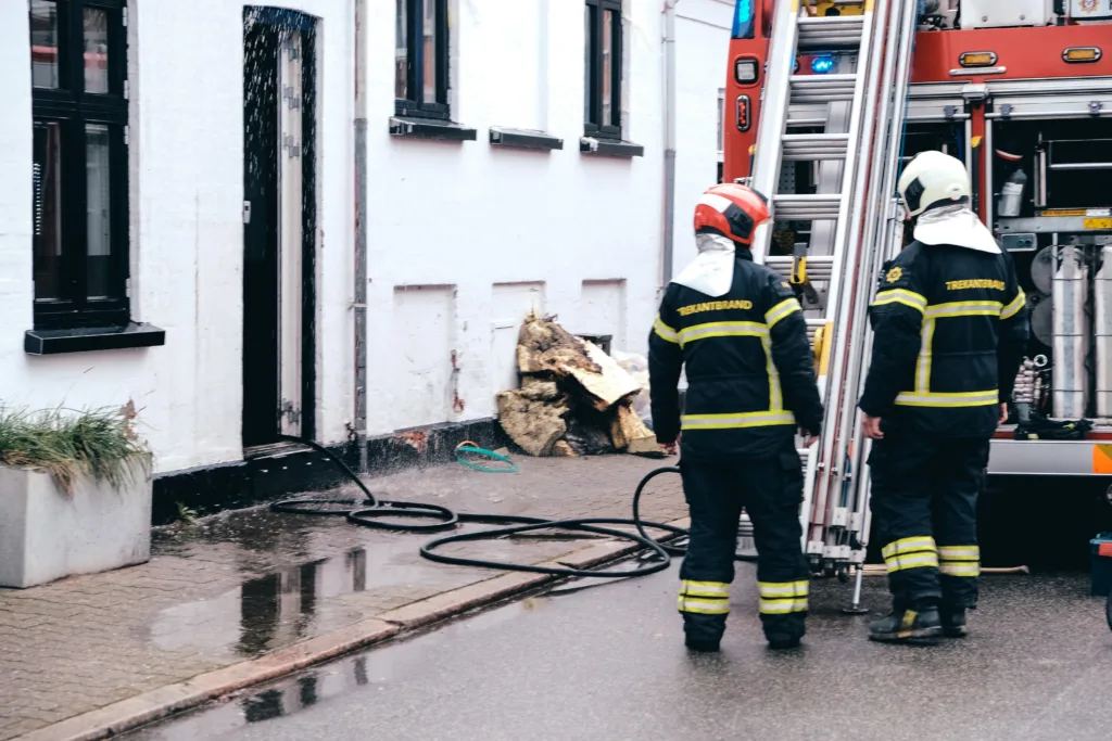 Brand i bageri. Foto: AVISEN