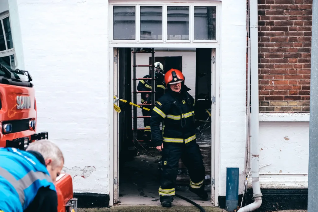 Brand i bageri. Foto: AVISEN