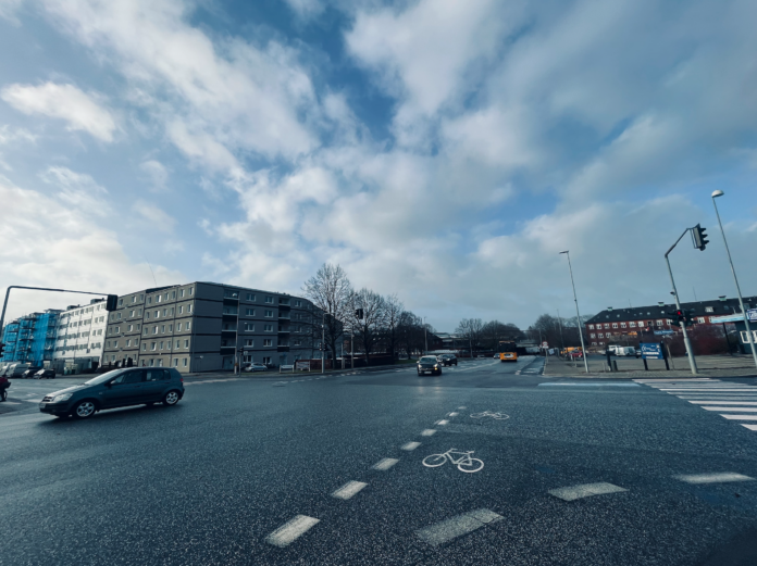 Cykelsti Indre Ringvej Vesterbrogade Fredericia