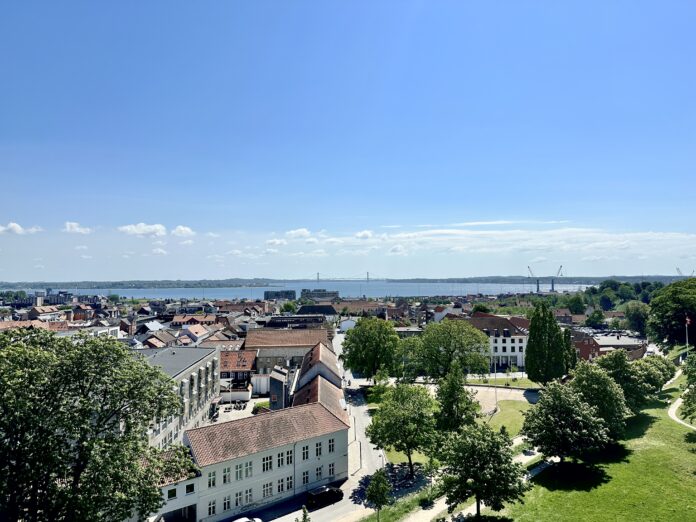 Fredericia By set fra vandtårn Fredericia Vold