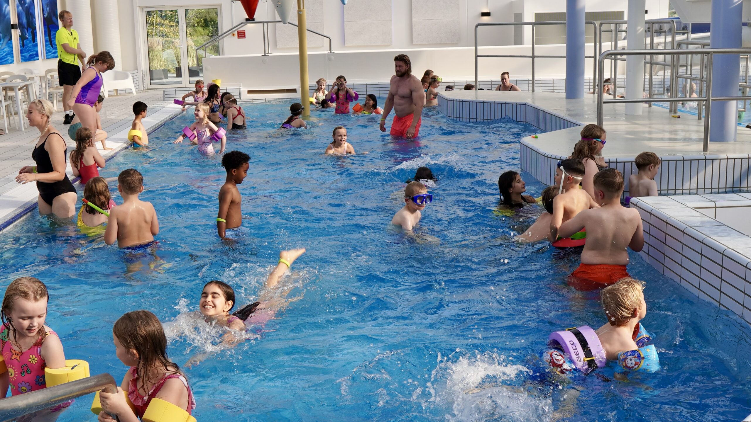 Badeland er et hit i vinterferien