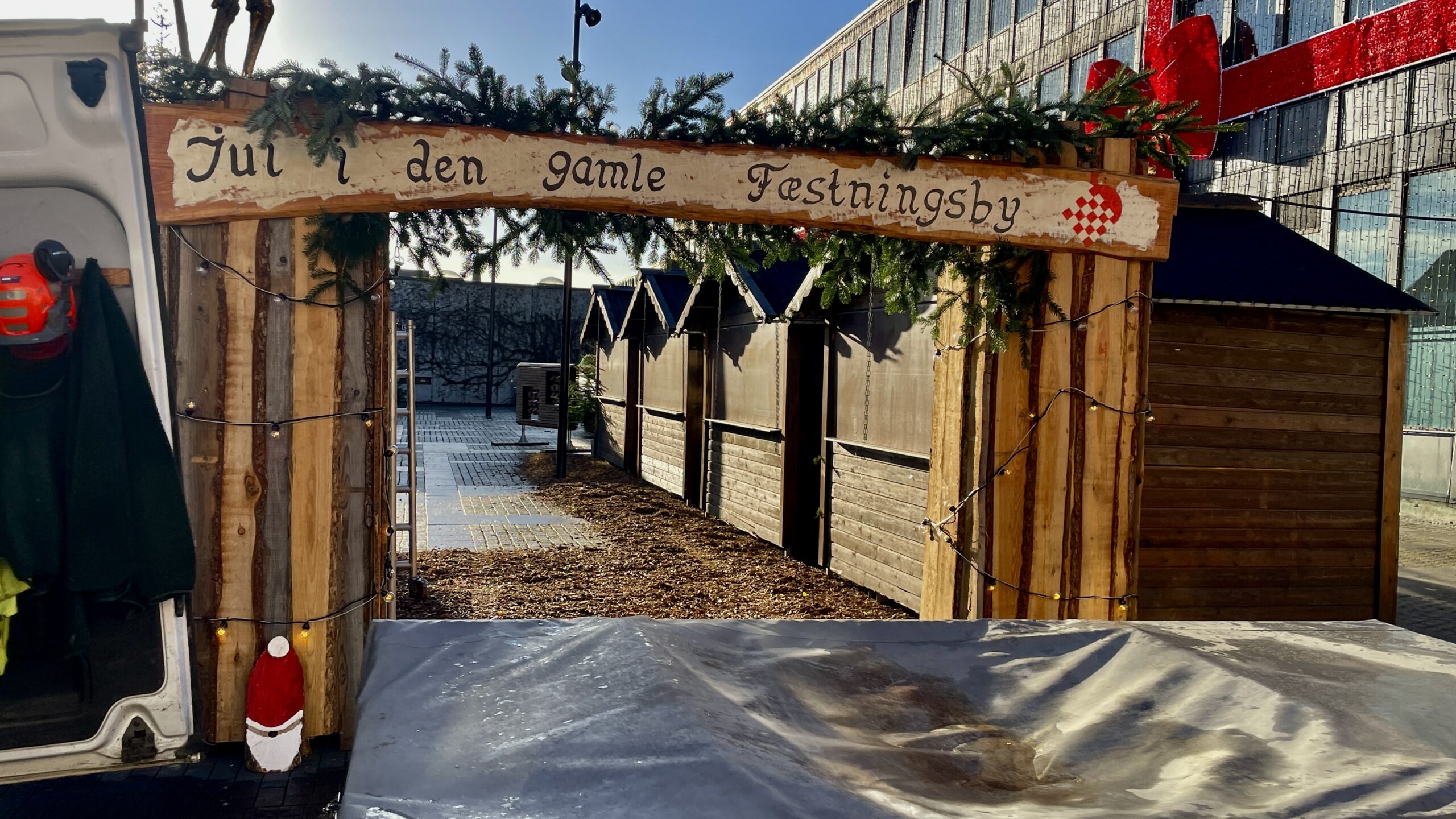 Rådhuspladsen forvandles til gammeldags julestemning