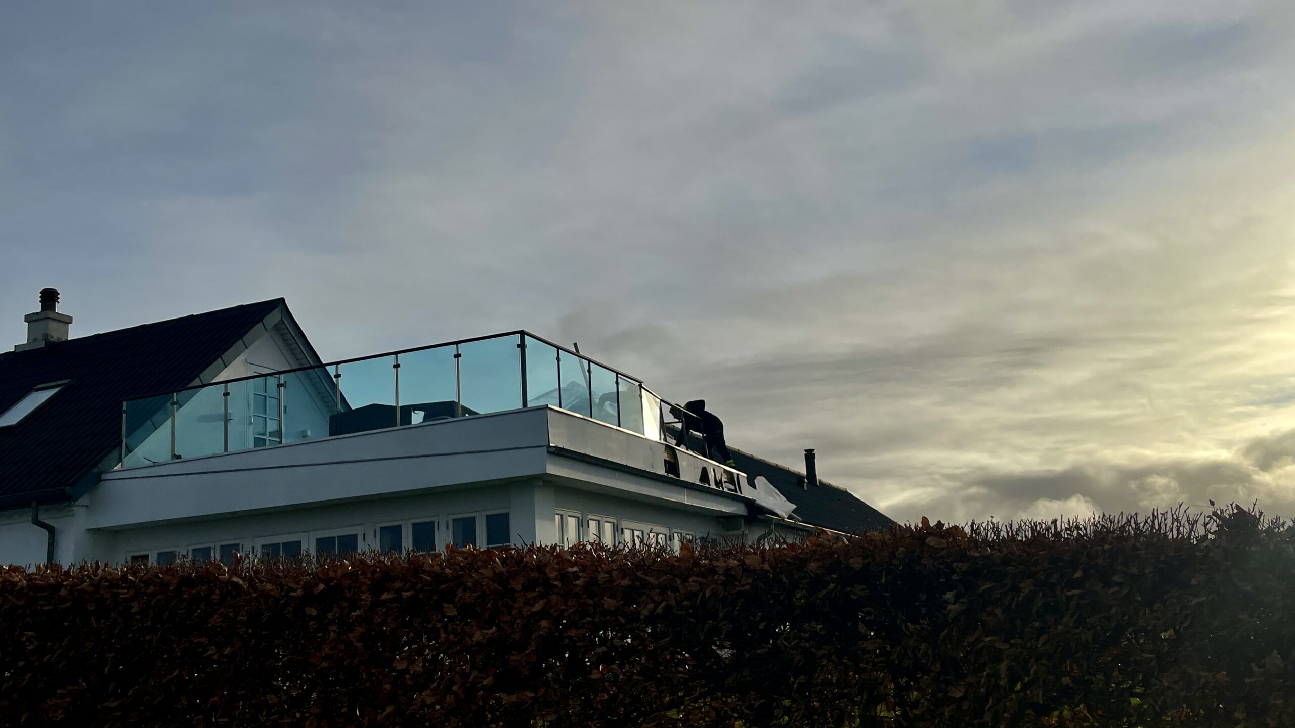 Brand i eksklusiv landejendom