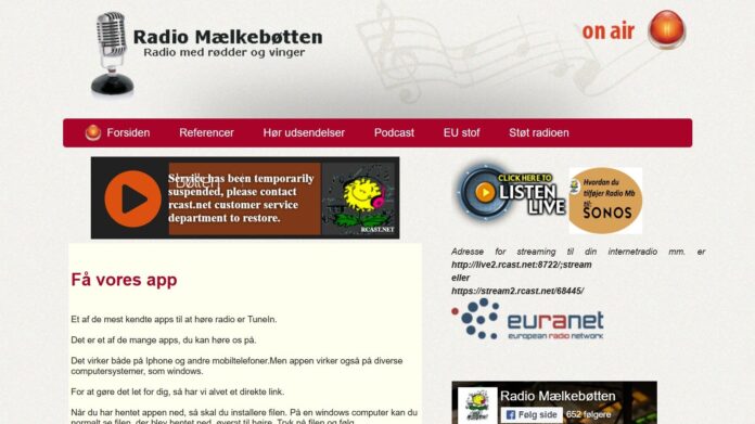 Forsidebillede til Radio Mælkebøtten