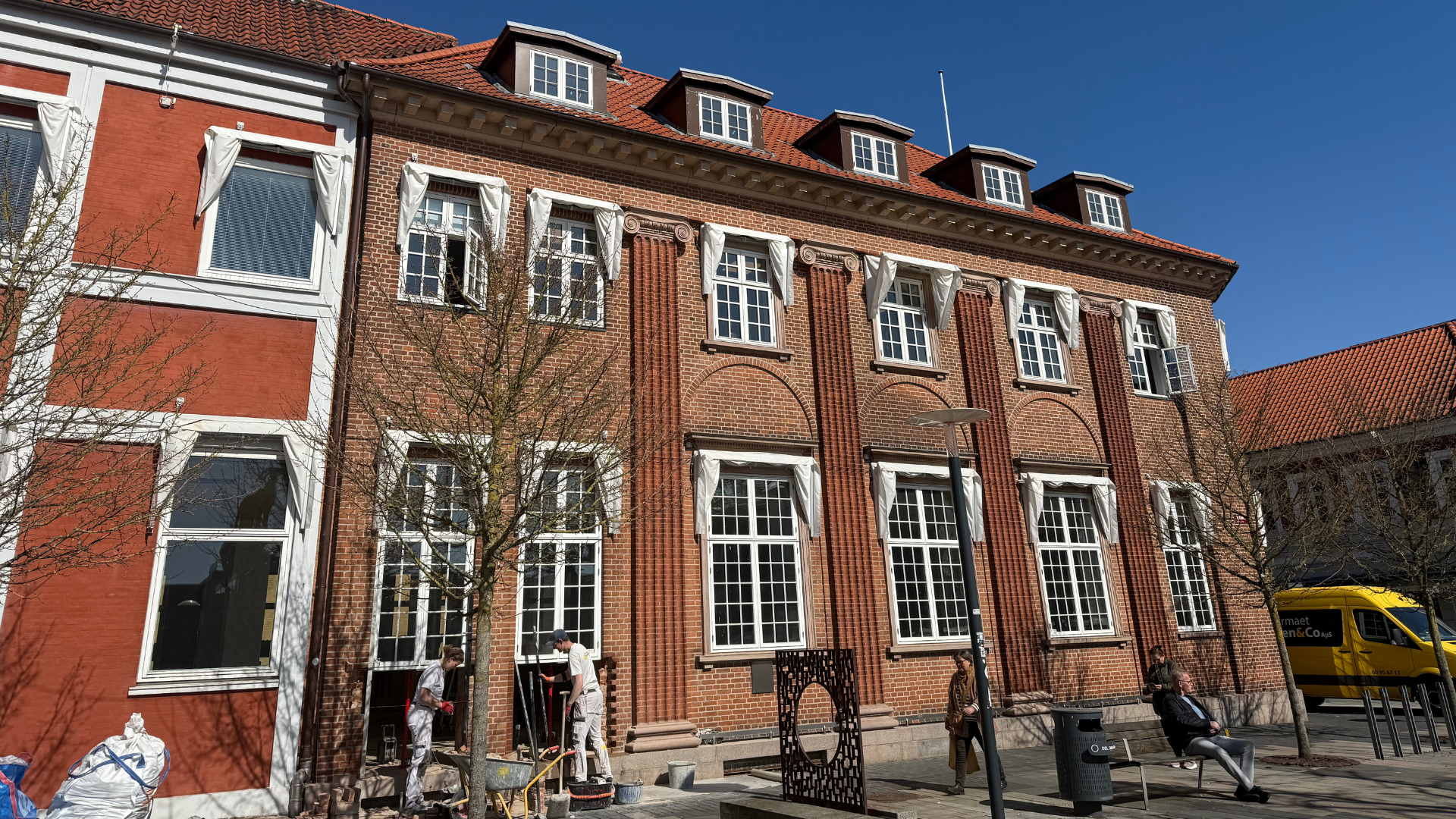 Historisk bankbygning ombygges Historisk bankbygning ombygges