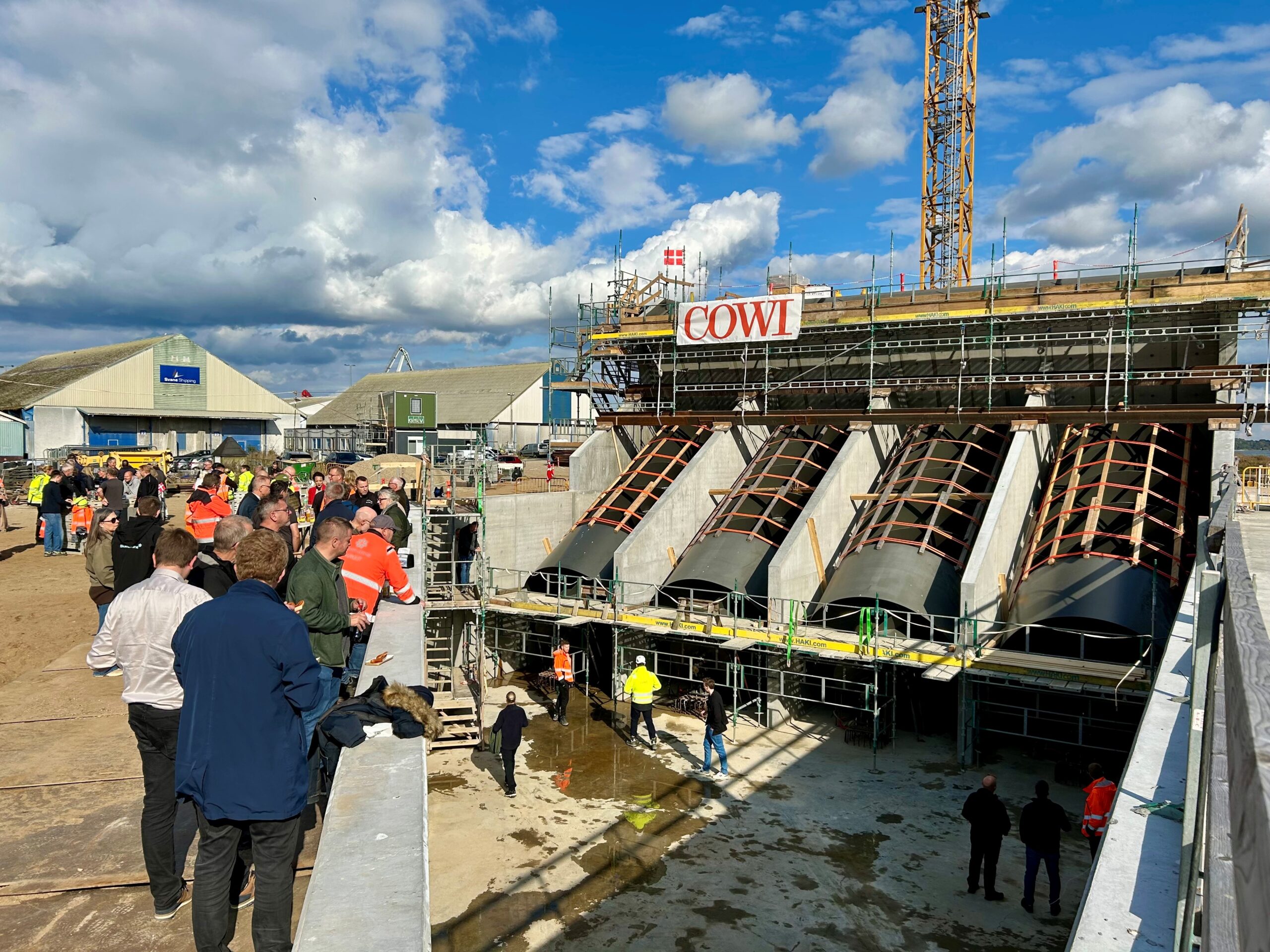 Hejsegilde markerede milepæl for pumpe-sluseanlægget i Kolding