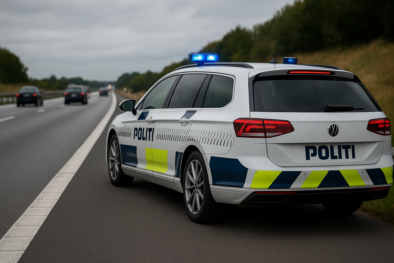 Havereret lastbil skaber trafikale problemer ved Fredericia