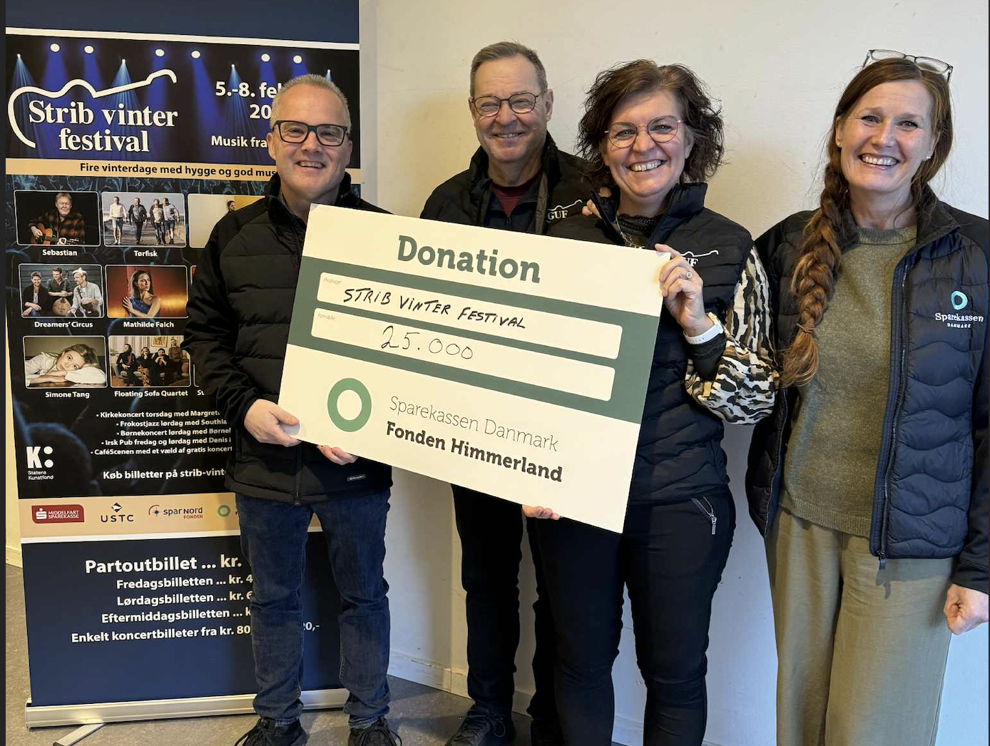 Sparekassen Danmark Fonden støtter Strib Vinterfestival med 25.000 kroner Sparekassen Danmark Fonden støtter Strib Vinterfestival med 25.000 kroner