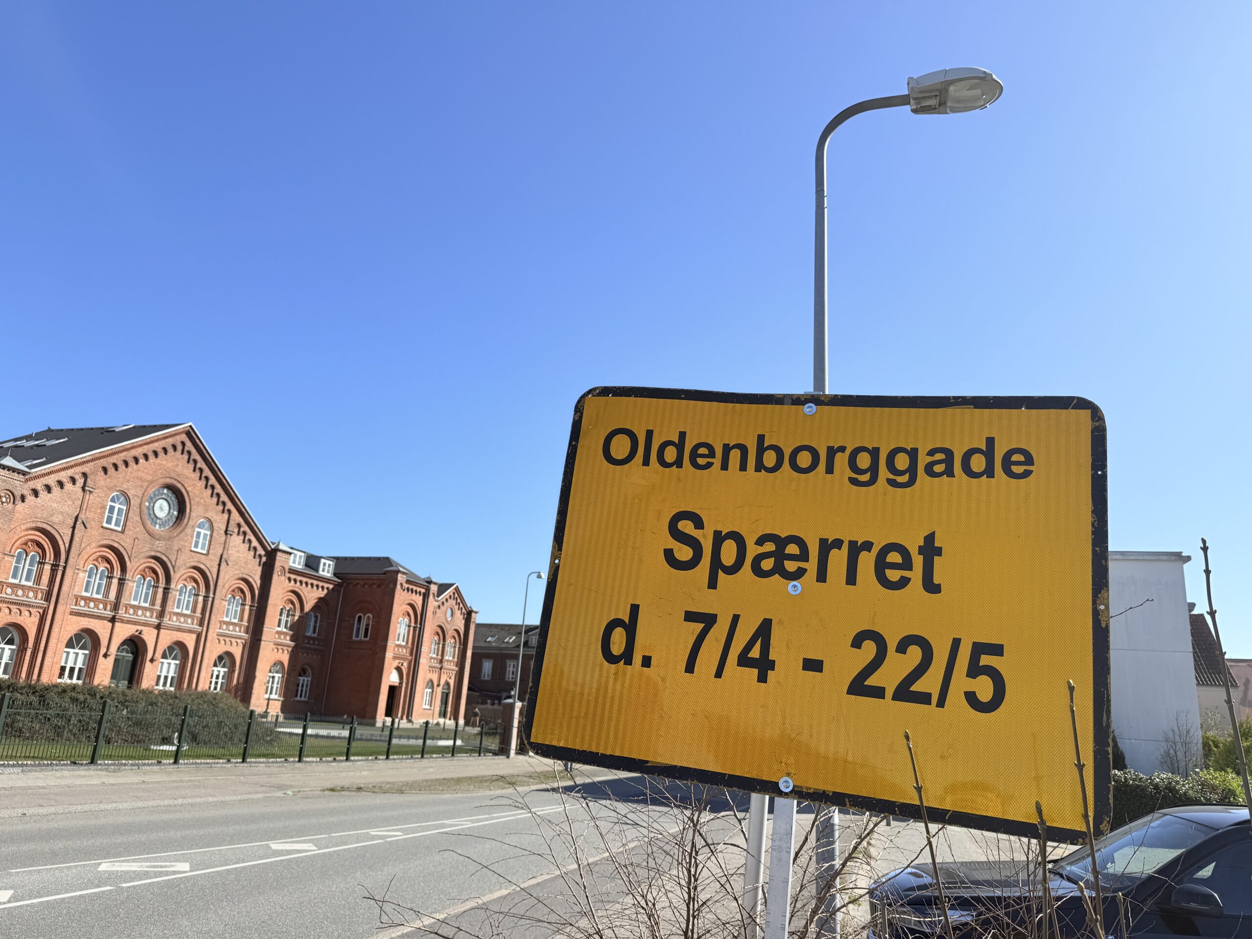Oldenborggade spærres frem til 22. maj