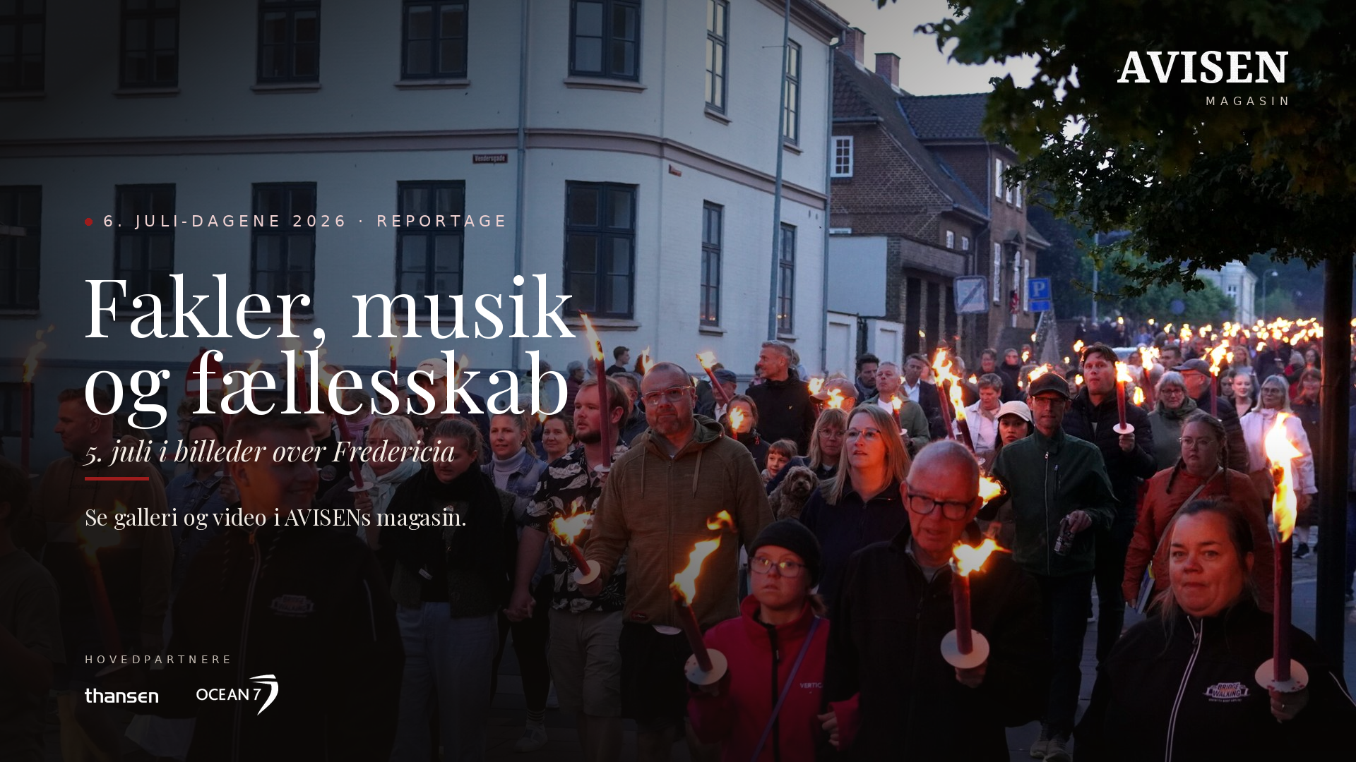 Fakler, musik og fællesskab over Fredericia