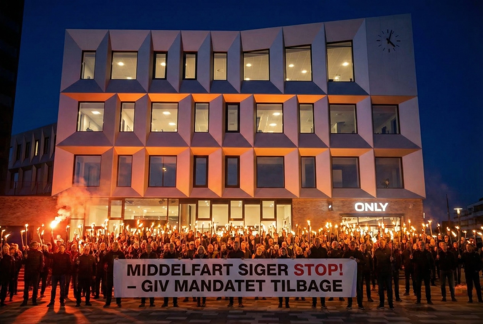 Fakkeloptog i Middelfart skal minde byrådet om én ting »demokratiet kræver tillid«