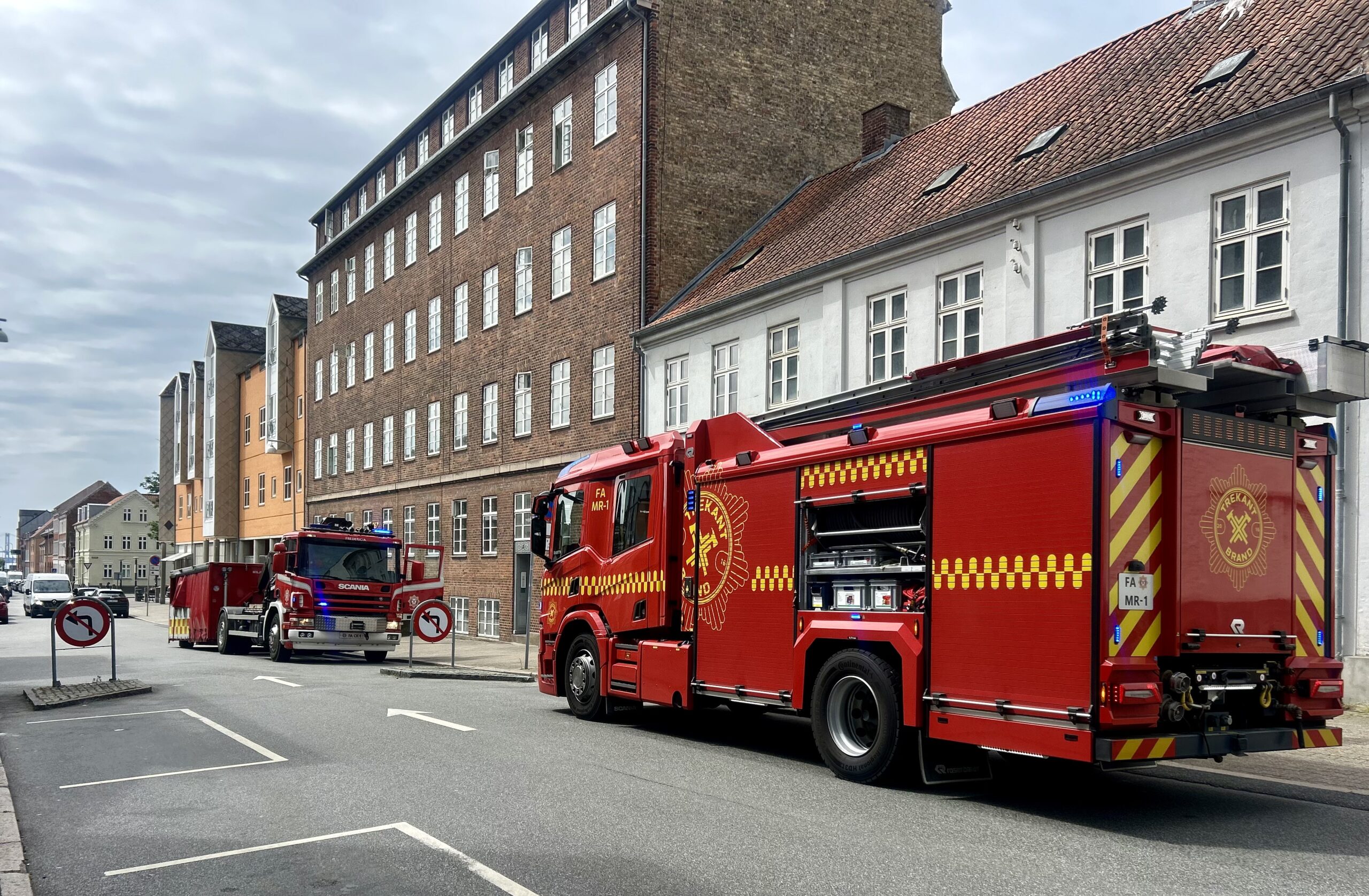Væske i pakke fik beredskab til Føtex i Prinsessegade