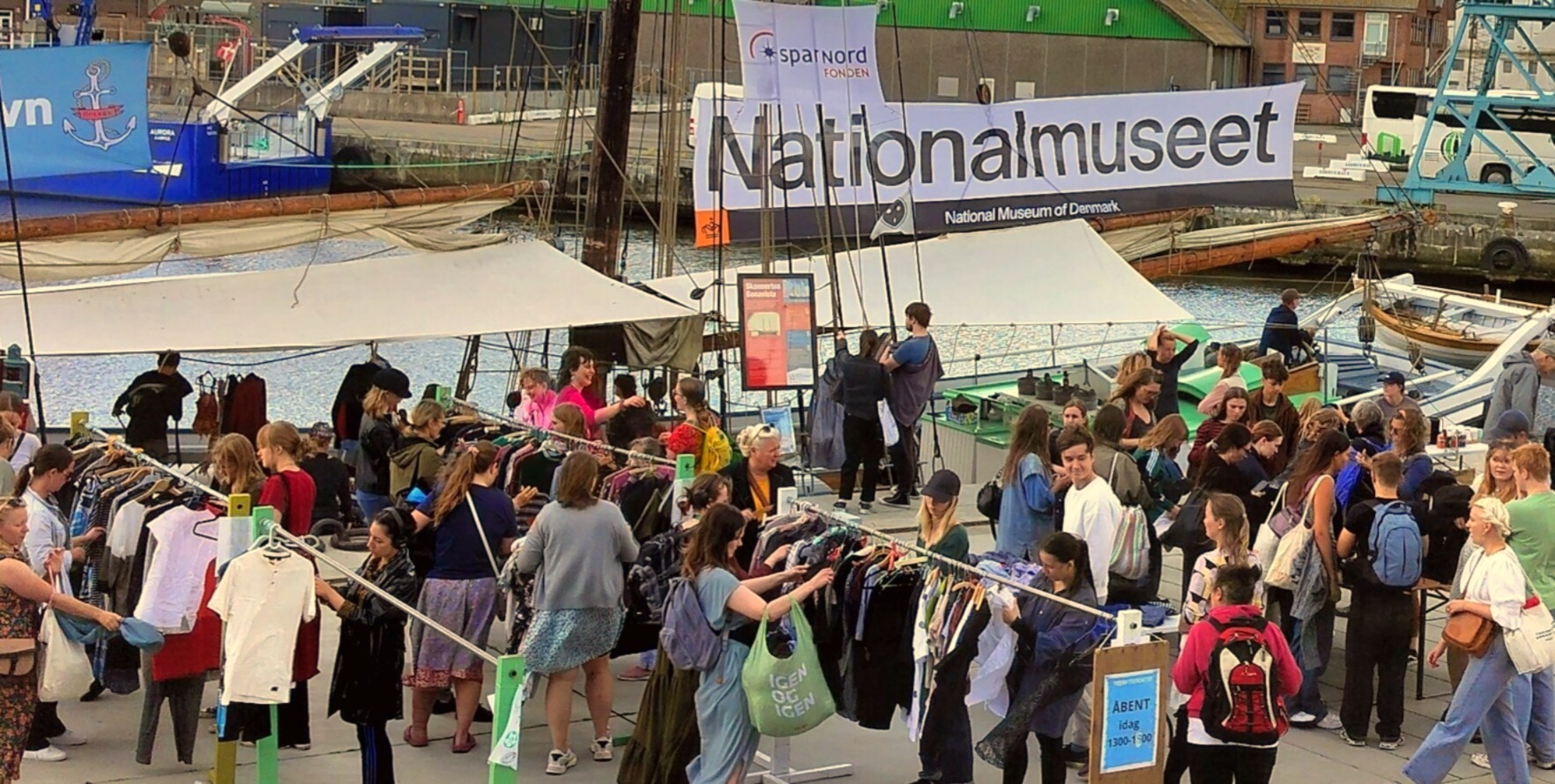 Klimaengagerede unge sejler mod Middelfart med tøjbyttemarked Klimaengagerede unge sejler mod Middelfart med tøjbyttemarked