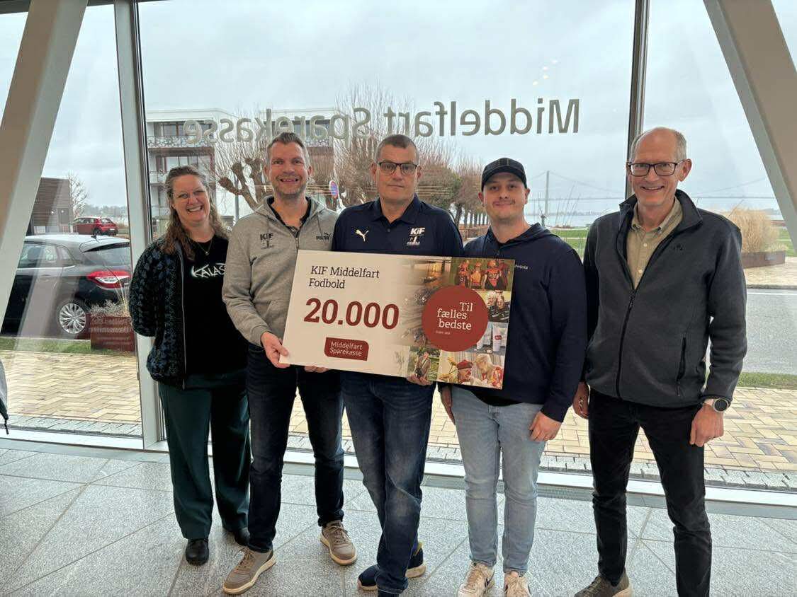 Fællesskabspuljen støtter fodbolden i Middelfart