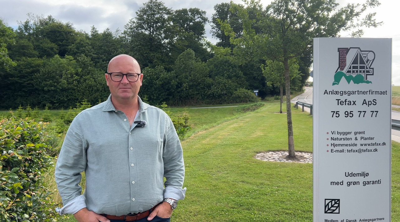 Jesper Bjerrisgaard brænder for anlægsgartnerfaget – og for at udvikle Fredericia
