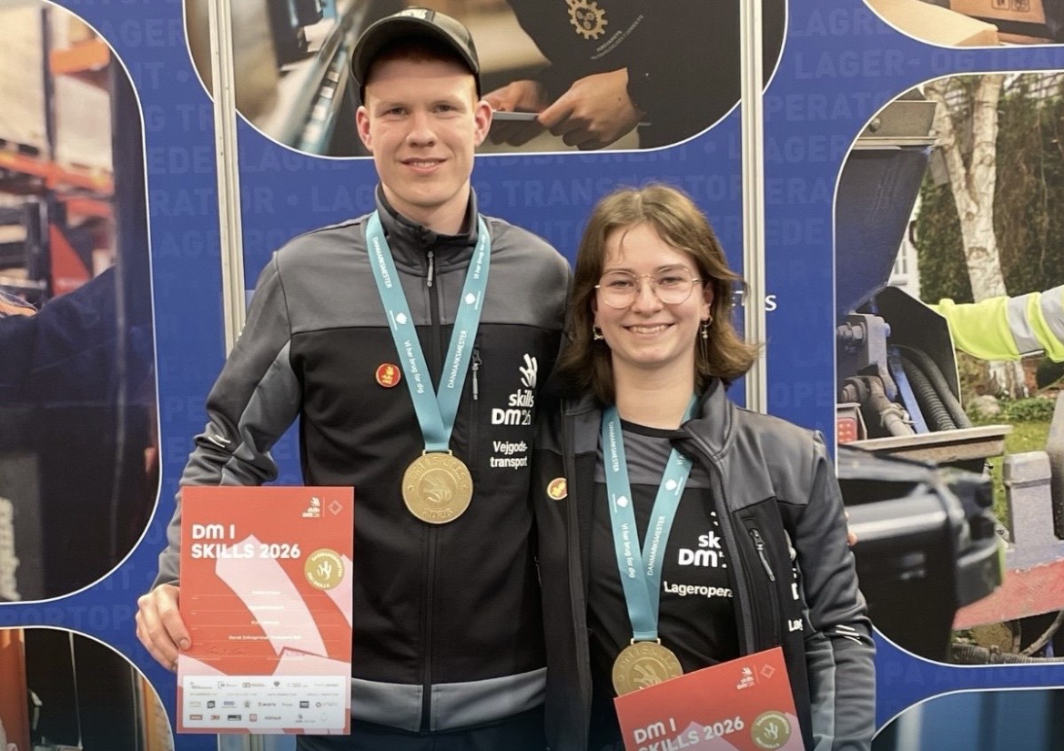 To EUC Lillebælt-elever er Danmarksmestre: Naja og Tobias vandt deres fag ved DM i Skills