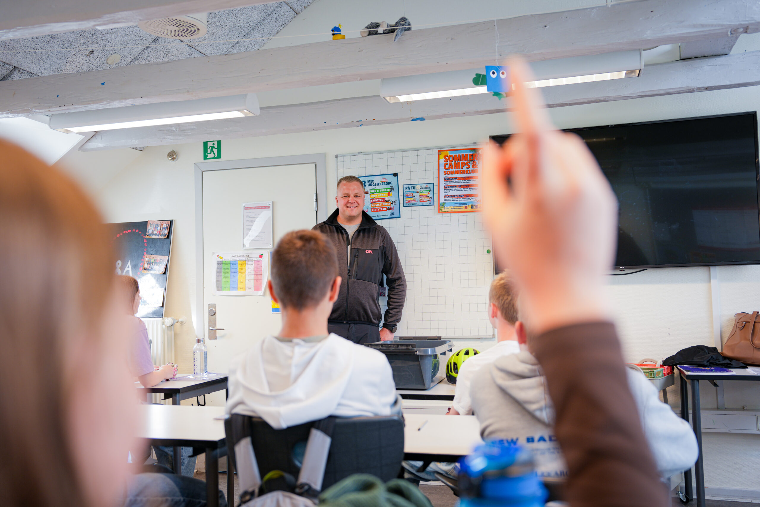 Skolegården ved Ullerup Bæk Skolen bliver snart til trafiklaboratorium