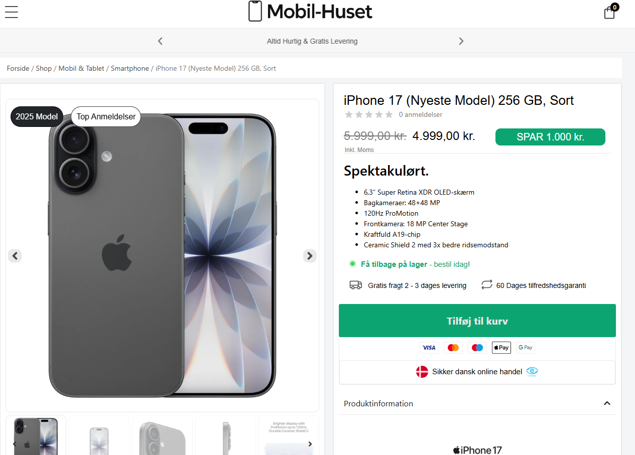 Svindlere misbruger lokal butik til falske iPhone-tilbud